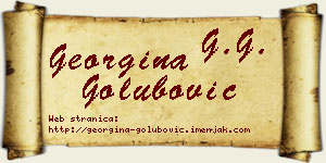 Georgina Golubović vizit kartica